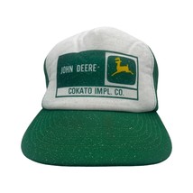 VTG John Deere Green Dealer Snapback Trucker Hat Cap Cokato, Minnesota - £32.28 GBP