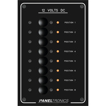 Paneltronics Standard Panel - DC 8 Position Circuit Breaker w/LEDs [9972208B] - £73.79 GBP
