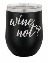 PhineFinds Wine Not? | 12oz Stainless Steel Stemless Wine Glass Tumbler ... - £15.41 GBP
