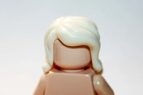 Gift Toys White Wavy Long Female Hair for Minifigure Mini Action Figures - $7.50