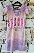 Pink Kurti Tunic Top for Leggings Womens Readymade Pakistani Kurta Ethnic XS - £8.25 GBP