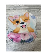 Corgi Dog Cute Puppy Desk Mouse Pad Mat Office Computer Pink Flowers Wri... - $12.86