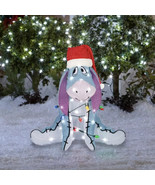 Disneys Winnie The Pooh EEYORE 2.5 FT Lighted Tinsel Yard Sculpture Chri... - $74.79