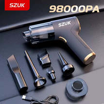 SZUK Mini Handheld Car Vacuum Cleaner 98000PA - Strong Suction USB Wireless Hand - £23.59 GBP+