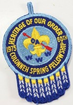 Vintage &#39;75 Heritage of Colonneh WWW Order Arrow OA 60th Spring Boy Scout Patch - £9.24 GBP