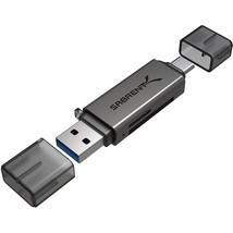 Sabrent CR-BCA2 USB   USB-C OTG CARD READER SD MICRO SD - €32,02 EUR