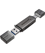 Sabrent CR-BCA2 USB   USB-C OTG CARD READER SD MICRO SD - $686.96 MXN