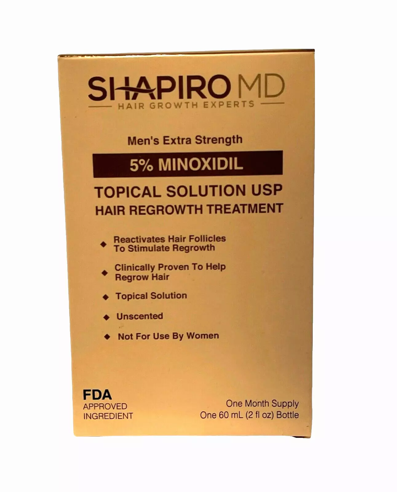 Minoxidil 5% SHAPIRO MD Men Topical Solution Extra Strength 2fl oz - $546.52 MXN