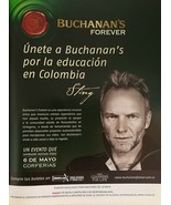 2010 Buchanan&#39;s Whiskey Sting Spanish Espanol Colombia Full Page Ad RARE - £5.22 GBP