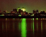 Vtg Chrome Postcard Memphis Tennessee TN Mississippi River Night Scene UNP - $6.88
