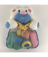 Mega Bloks Cuddly Activity Bear #7020 Mesh Toy Bag Nylon Animal Vintage ... - £39.18 GBP