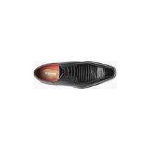 Stacy Adams Turano Bike Toe Oxford Croc Print Shoes Black 25576-001 image 5