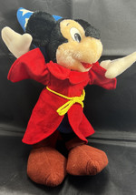 Authentic Disney Parks Sorcerer Mickey Mouse Fantasia Plush Doll 13” * Pre-Owned - $12.09
