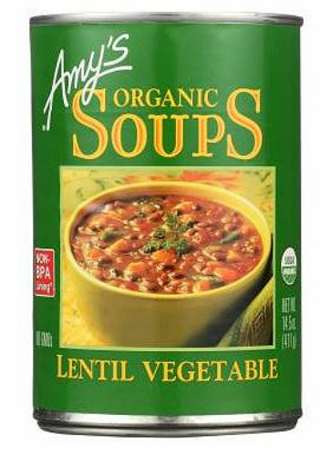 Primary image for Amy's Organic Lentil  Vegetable Soup, 14.5 oz Can, Case of 12 vegan