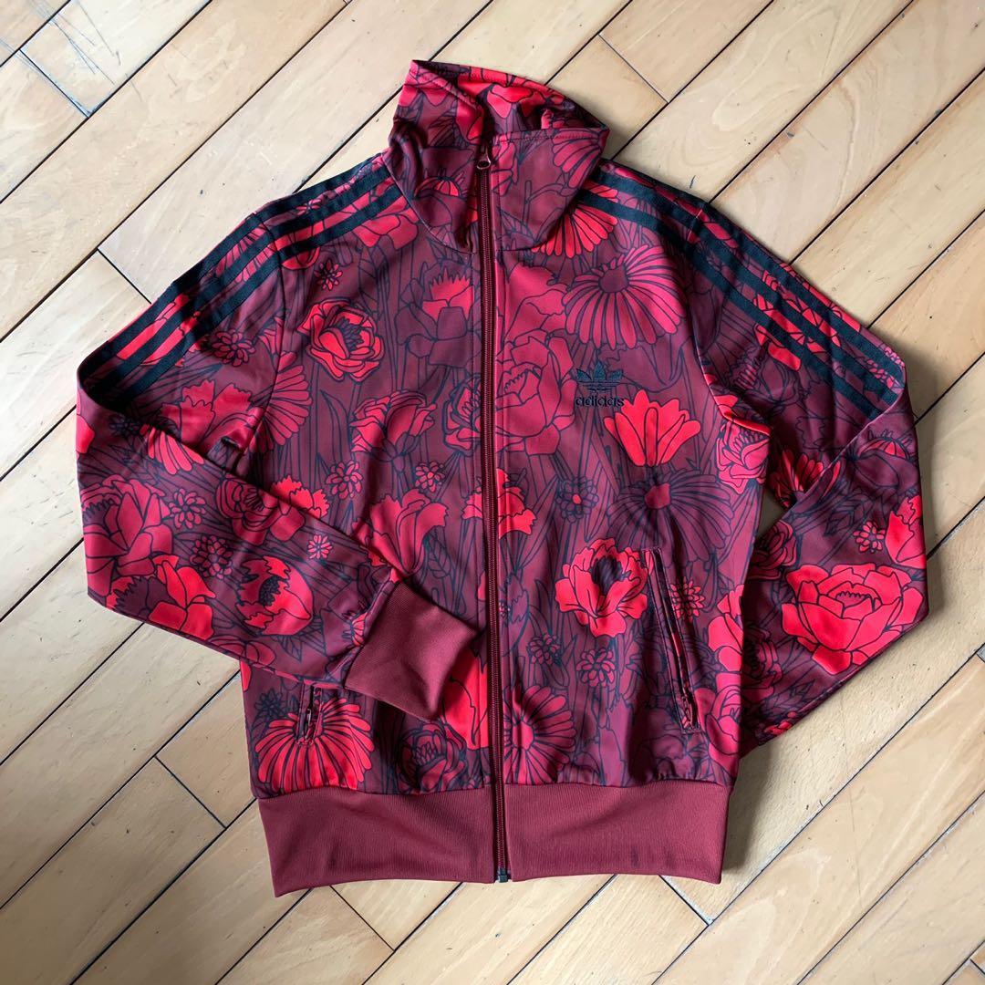 Adidas Firebird Red Black Floral Print Track and 50 similar items