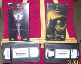 wishmaster/wishmaster2/ vhs movies {horror lot of 2} - £8.68 GBP