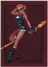 Ant Lucia SIGNED DC Comics Bombshells Mini Art Print ~ Star Girl / JSA - £11.86 GBP