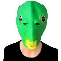 Mask Fish Head Mask Toy Fish Face Cover Green Fish Headgear Party Helmet - $23.99