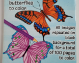 BUTTERFLIES Adult Coloring Book NEW Tabitha Barnett Beautiful Flower Garden - $11.99