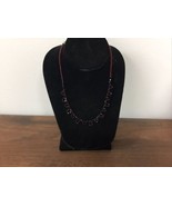 Collar Necklace Red Rhinestones In Unique Design - $281.08 MXN
