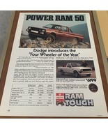 1982 Dodge Power Ram 50 Pickup truck photo vintage print Ad - $10.40