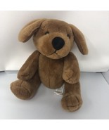 Swapets Plush Jointed Brown Dog Rotating Head 10 Inches Laying Flat - $13.86