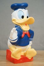 Vintage Toy Walt Disney Productions Coin Bank Play Pal Plastics DONALD DUCK - $32.06