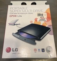 LG Portable Super Multi Drive GP08 Lite GP08NU20 With Cable - $26.96 CAD