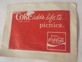 Enjoy Coca Cola Coke adds life to picnics Towlette Wash&#39;n Dri - £1.19 GBP