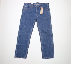 New Levis 505 Mens Size 38x30 Regular Fit Straight Leg Denim Jeans Blue Cotton - £46.40 GBP