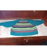 Vtg Handknit Wool Pullover Toddler Sweater 1970s 1980s   - $39.59