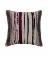 Handmade 16&quot;x16&quot; Abstract Purple Jacquard Silk Cushion Cover, Berry Martini - £19.74 GBP+