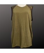 Rachel Roy Army Green Sequins Sleeveless Show Your Love RMHT016803EZ Siz... - $40.69 CAD
