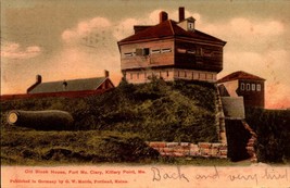 Undivided Back POSTCARD-Kittery Point Maine, Fort Mc Clary, Old Block House-BK34 - £5.06 GBP