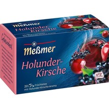 Messmer ELDERBERRY CHERRY tea Made in Germany - DAMAGED BOX - FREE SHIPPING - $9.02
