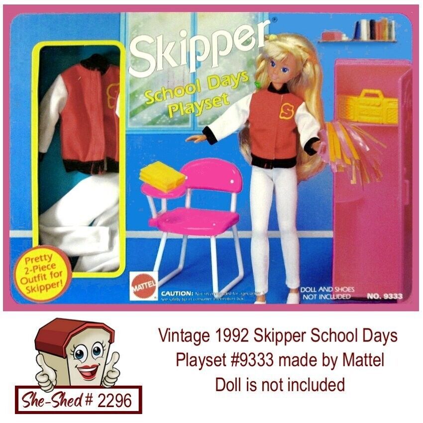 Skipper School Days Playset 9333 by Mattel Vintage 1992 Barbie - $24.95