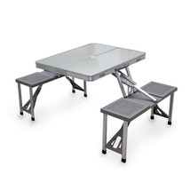 Folding Picnic Table w/ Seats - Aluminum - £145.06 GBP