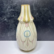 Art Nouveau Amphora Turn Teplitz Bohemia C1900 Rstk Paul Dachsel Vase Floral 12&quot; - $123.75