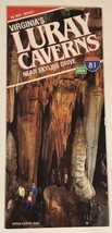 Vintage Luray Caverns Map Brochure Virginia Bro12 - £8.62 GBP