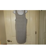 Women&#39;s Sperry Sleeveless Jersey Stripe Tank Dress, Grey, Large - £7.77 GBP