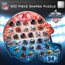 NFL Football Helmet Shaped Puzzle 500 Piece - $985.29 MXN