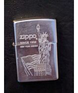 Accendino Zippo Statua Della Libertà Bandiera Americana Design Di New York - $566.59 MXN