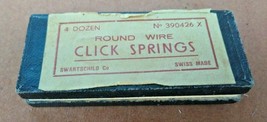 Round Wire Click Springs No 390426 X Swiss Made - $24.84