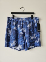 NWT LULULEMON MPBM Blue Multi Pace Breaker Shorts 7&quot; Linerless Men&#39;s XXL - $77.59