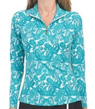 Nwt Ladies Cabana Life Paisley Long Sleeve Mock Golf Tennis Shirt M L &amp; Xl - £39.32 GBP