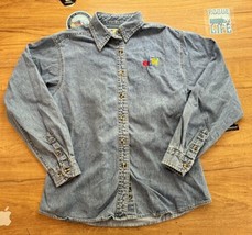 Vintage eBay Shop Button Denim Long Sleeve Shirt Womens Small eBayana Se... - £27.24 GBP