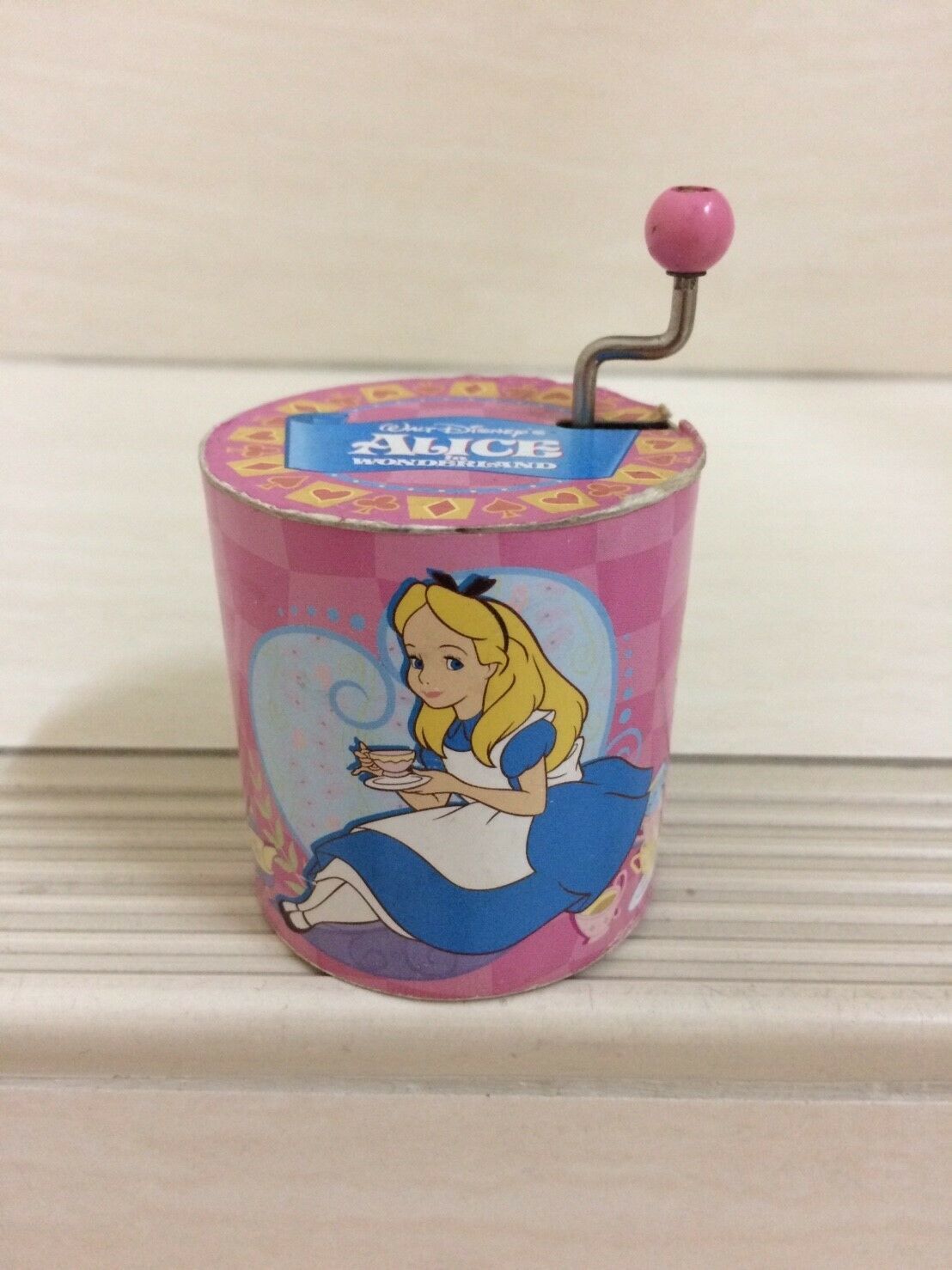 Tokyo Disneyland Alice In Wonderkand Music Box Classic Wind up. Very Rare item - $35.00