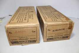 Lionel Prewar Standard Gauge 35 &amp; 36 Passenger Car Boxes Early Corporati... - $168.30