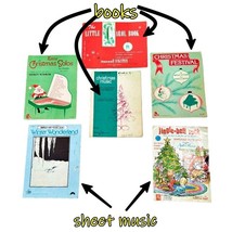 VTG Lot of Childrens Christmas Piano Books and Sheet Music 1950s 1960s a... - £22.74 GBP