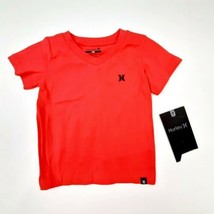 Hurley Toddler T-shirt V-neck Size 18 Months Red KB06 - $13.85